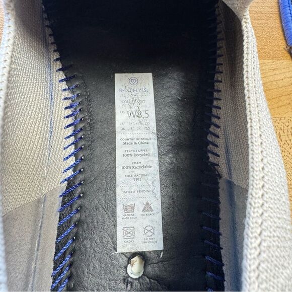 Rothys the sneaker womens size 8.5 sand white shoes slip on - Picture 7 of 9